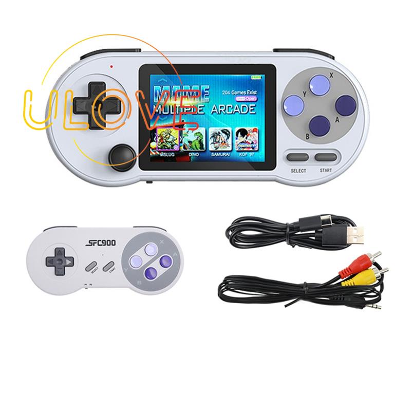 Sf2000 máy chơi game cầm tay + tay cầm mini game pad nhựa tích hợp 6.000 trò chơi trò chơi cổ điển