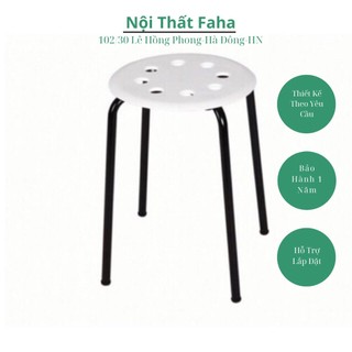 Ghế đẩu cao chân sắt( cao cấp) - Nội Thất Faha