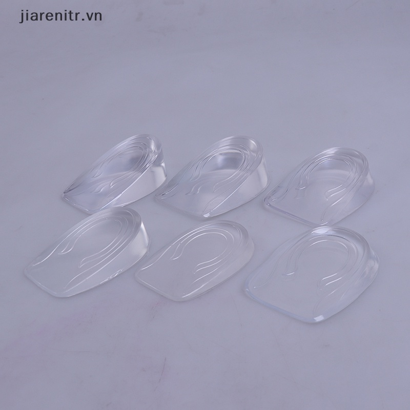 Ji 1 đôi nâng chiều cao nam nữ giày đế silicon chèn gót chân tăng cao hơn vn