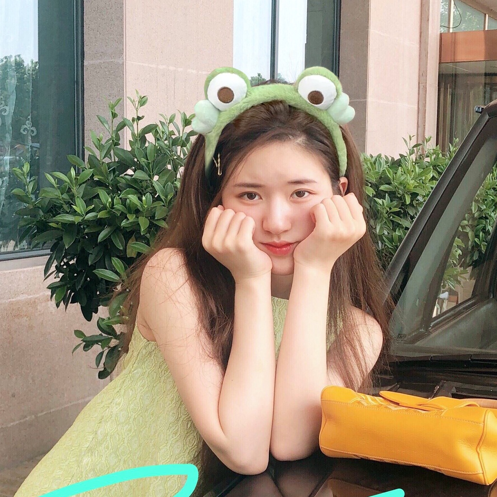 Băng Đô Cài Tóc Hình Chú Ếch Dễ Thương Phong Cách Nhật Hàn Thời Trang Thu Đông Cho Nữ