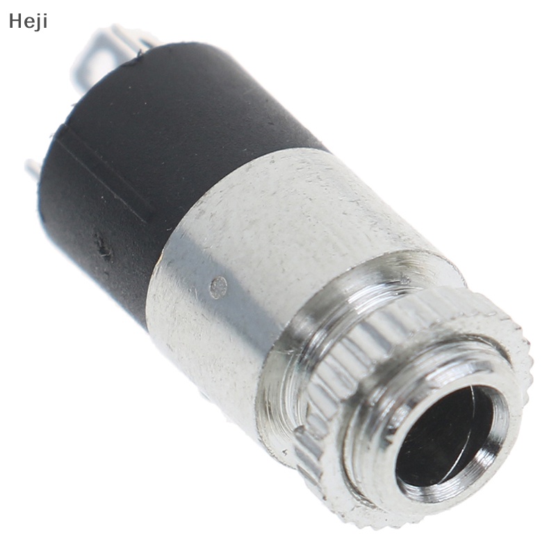 Heji 5pcs silver pj392 3.5mm stereo female audio headphone connector jack socket plug vn