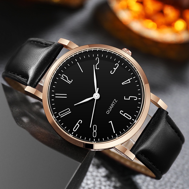 Đồng Hồ Dây Da Thiết Kế Thanh Lịch Cho Nam
