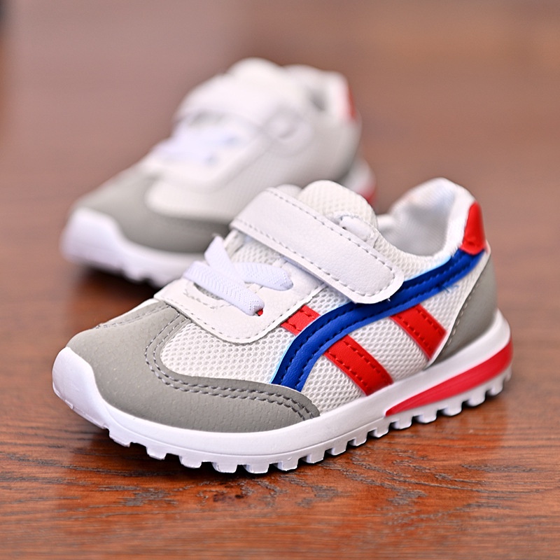 IKIDS Lưới thoáng khí chạy giày bình thường giày thể thao trẻ em trai gái