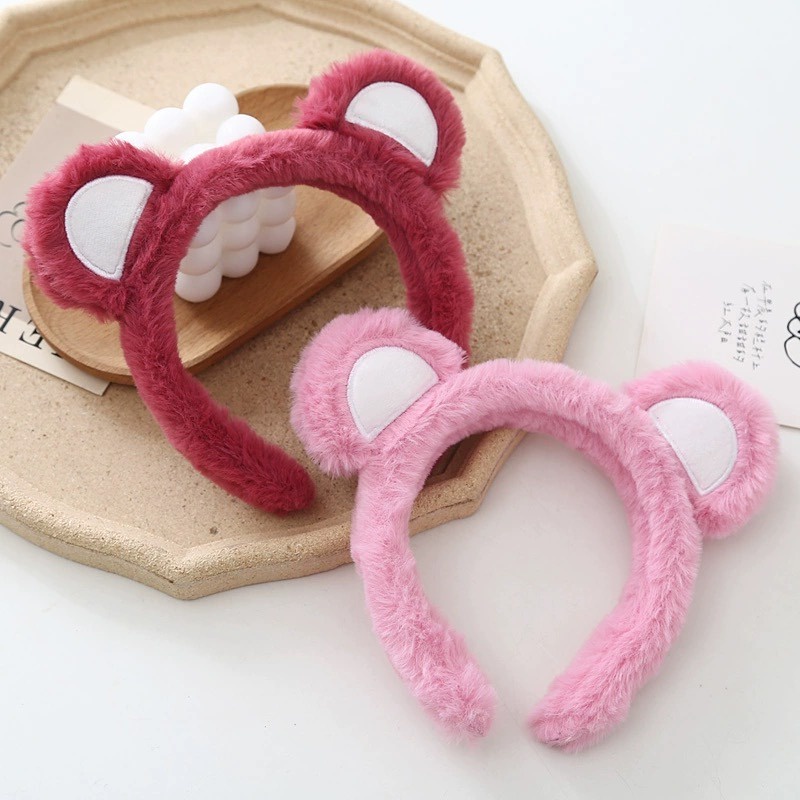 Phụ kiện tóc băng đô cài tóc mấn đội đầu băng đô rửa mặt băng đô cài tóc băng đô băng đô tóc  Băng Đô Tai Gấu Bông Màu Hồng Dễ Thương Phong Cách Mới 2023