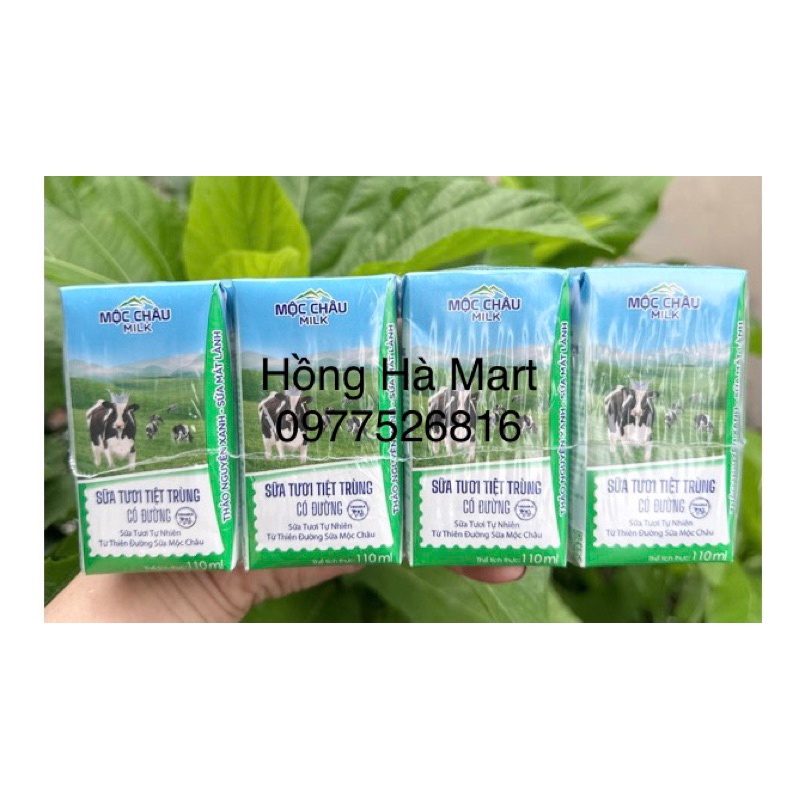 Lốc Sữa Tươi Mộc Châu 4 Hộp