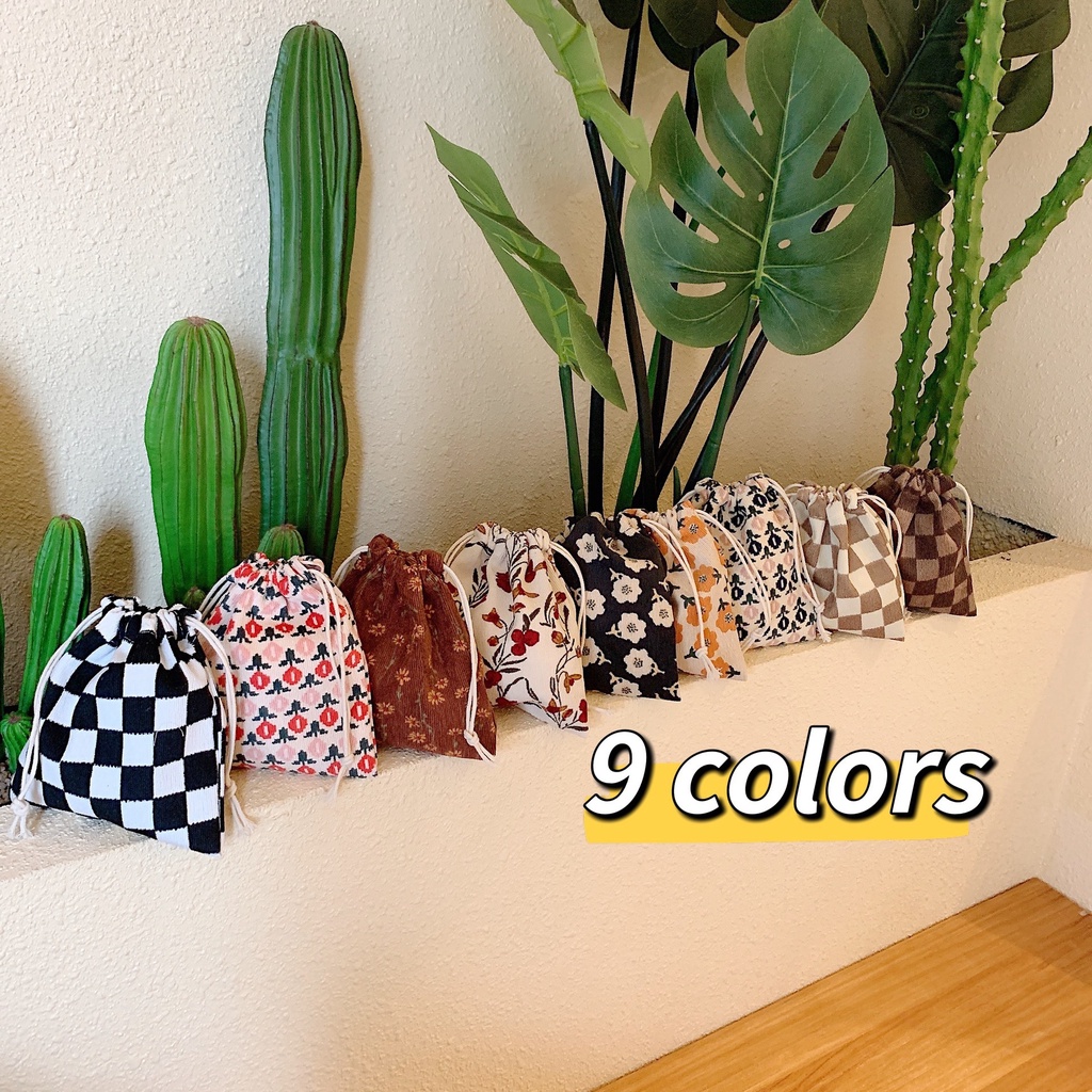 Dây rút túi dây rút dễ thương hand-carrying túi vải nhỏ