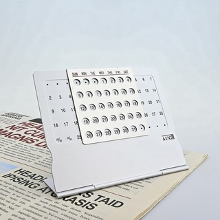 Super perpetual độc đáo 100 năm lịch hợp kim nhôm bàn kim loại lịch tiếng anh lịch có thể tái sử dụng văn phòng bàn trang trí quà tặng