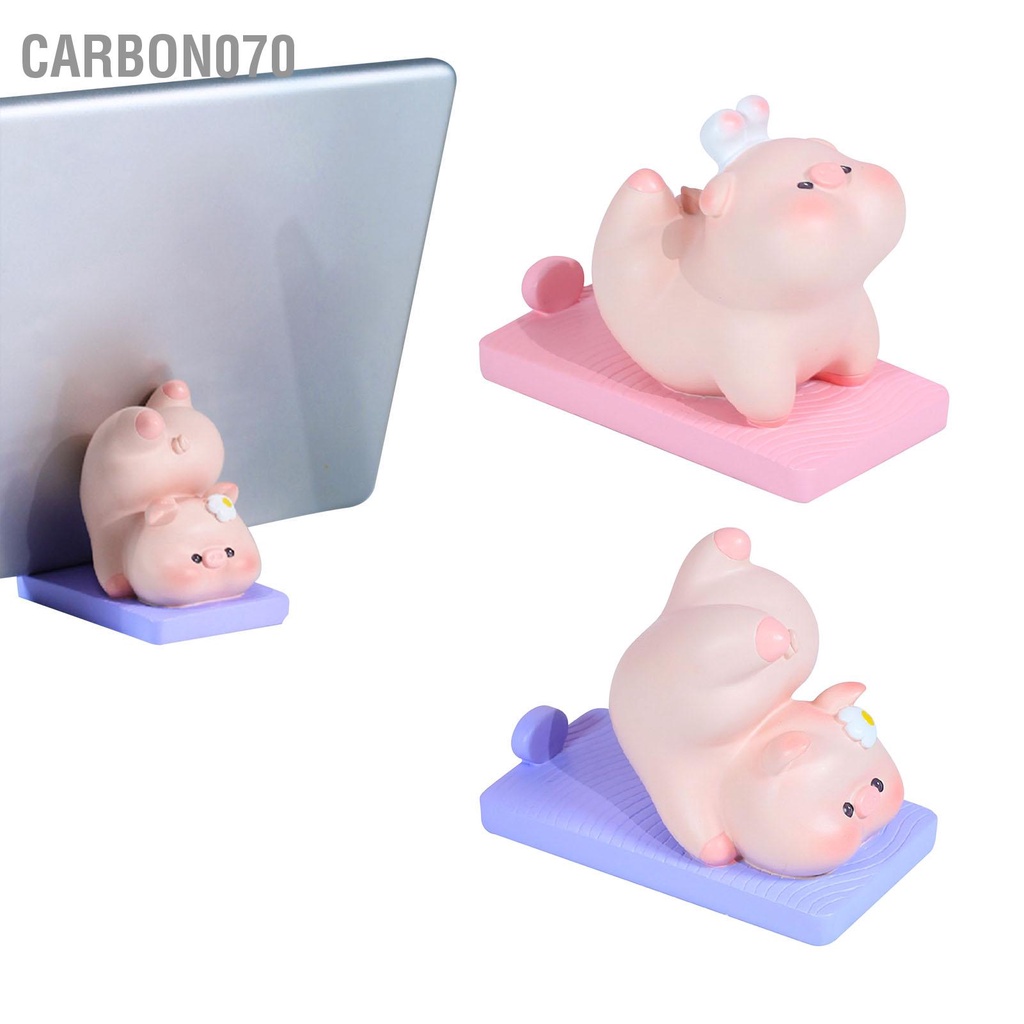 Giá Đỡ Điện Thoại Hình Lợn Tập Yoga Đáng Yêu Nhựa Cho Bàn Làm Việc Tại Nhà