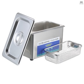 900mL Digital Ultrasonic Cleaner Household Glasses Cleaning Machine Stainless Steel Jewelry Cleaning Tool Toothbrush Cleaning Instrument EU Plug