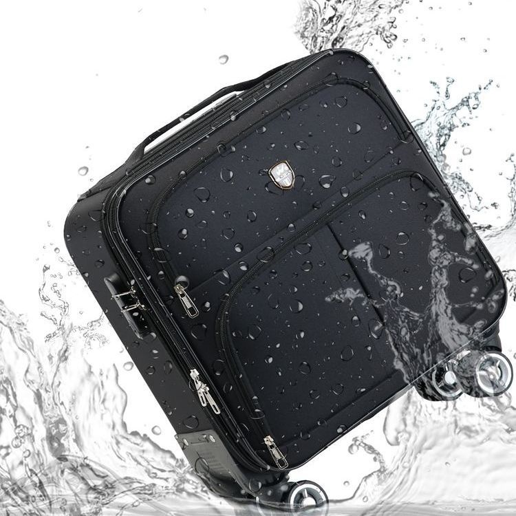 Vali Oxford Buden vali siêu nhẹ nữ vali du lịch công tác nam nắp gập vali da nhỏ tiết diện ngang mở bên