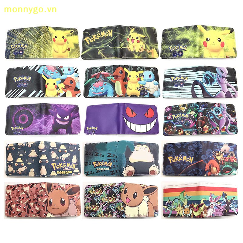 Monnygo Ví Nhỏ Đựng Tiền Hình pikachu anime pokemon Cho Bé Trai Và Bé Gái vn