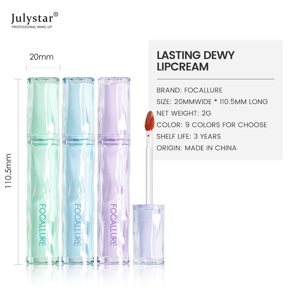 Pro-juicy Jelly Watery Tint Dew Lip Tint Hàn Quốc Bóng Đầy đặn Như thủy tinh Sắc tố cao Lâu trôi Cảm giác môi trần Nhẹ Không dính Dưỡng ẩm khỏe mạnh JULYSTAR