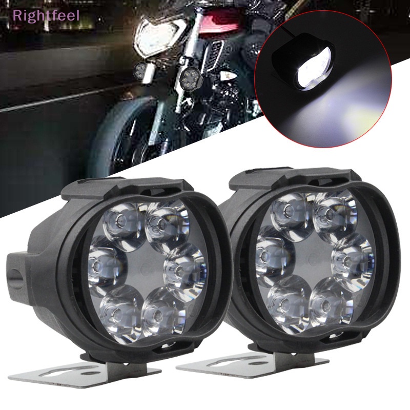 Rightfeel 1 bộ độ sáng cao mới 6 led đèn pha xe máy đèn pha phụ trợ đèn sương mù công tắc điều khiển đèn pha xe máy mới