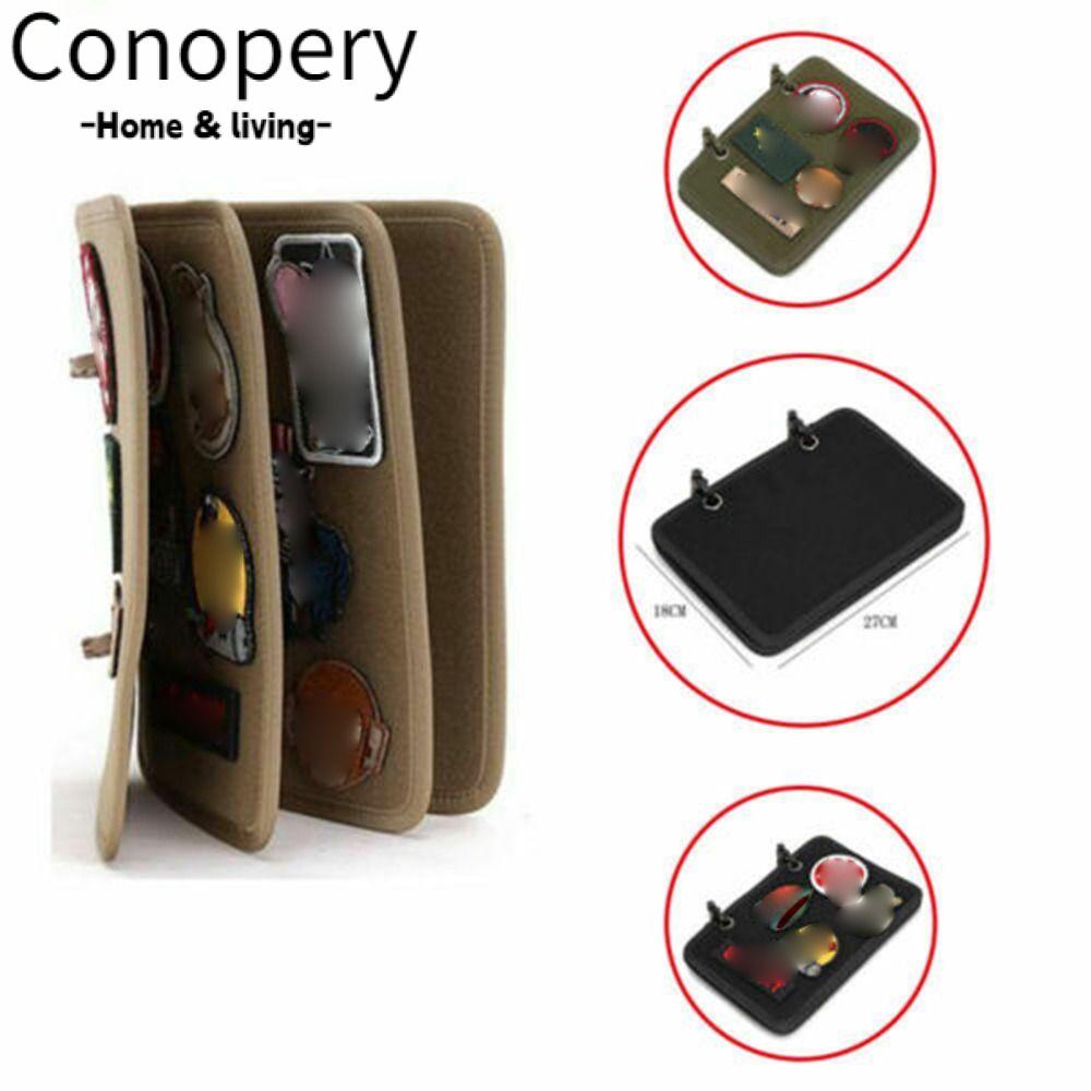 Conopery 4 cái / bộ vải hiển thị băng tay, ràng buộc vào sách với bảng lưu trữ băng tay có khóa, vải flannel thuận tiện để mang theo lưu trữ tấm dính băng tay có thể dán được