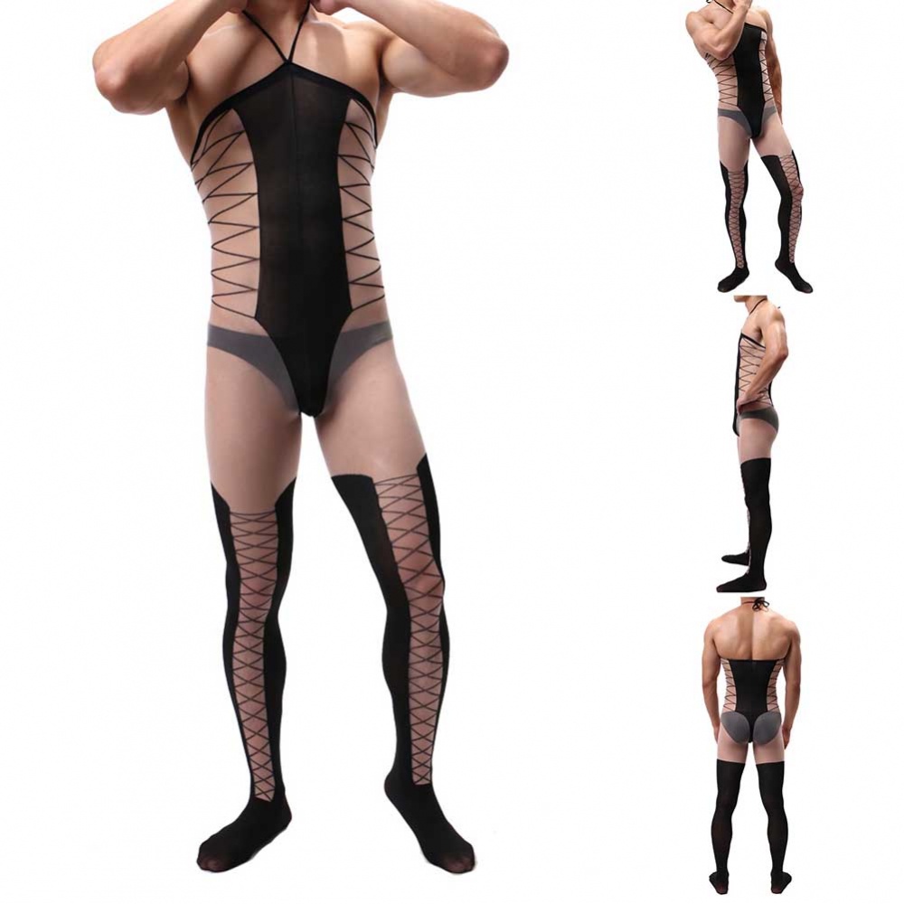 Leotard stockings temptation trong suốt ultra-thin bodysuit bodysuit Áo liền quần