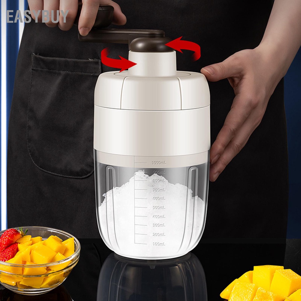 Easybuy Hướng Dẫn Sử Dụng Đá Bào Máy Tuyết Tiết Kiệm Lao Động Nhỏ Bằng Tay Nghiền Cho Hộ Gia Đình