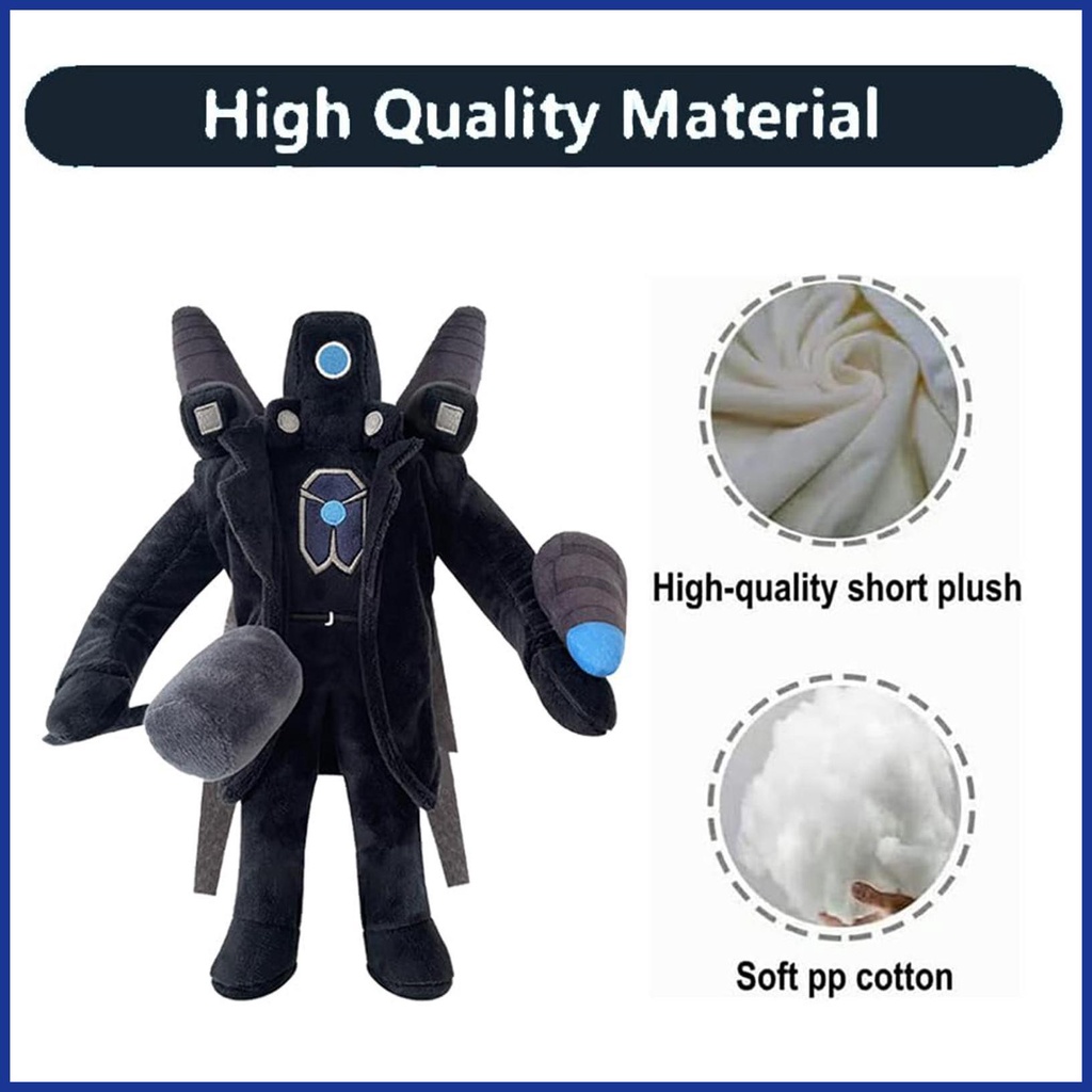 Nhồi bông skibidi toiletman đồ chơi sang trọng titan màn hình halloween giáng sinh sinh nhật lễ hội người lớn trẻ em quà tặng sang trọng aiavn