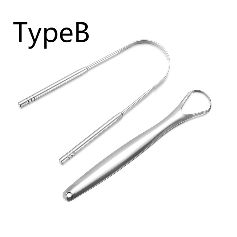 Dụng Cụ Làm Sạch Lưỡi Chuyên Nghiệp Bằng Thép Không Gỉ