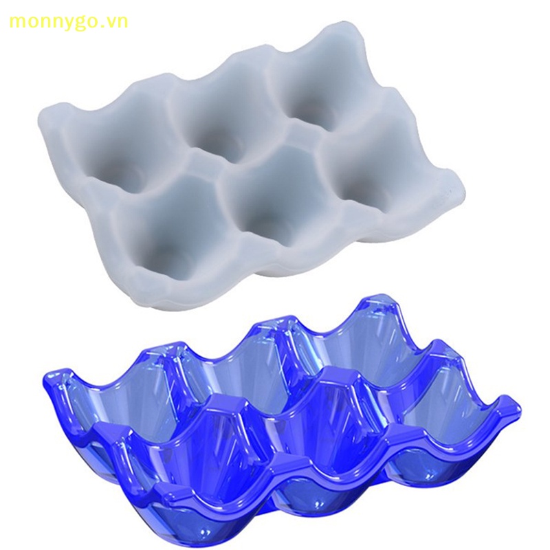 Monnygo silicone egg storage holder khuôn trứng giá đỡ khay đứng epoxy resin casg mold vn
