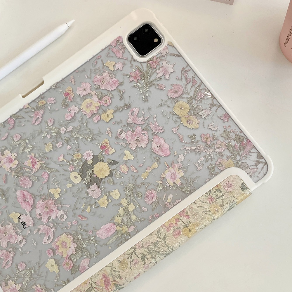 Vỏ cứng acrylic hình hoa nhỏ vỏ tương thích với ipad mini6 ipad5 6 7 8 9 air air1 air2 air3 air4 air5 10.9 "pro10.5 pro11 pro12.9 2018 2020 2021 2022 bao da