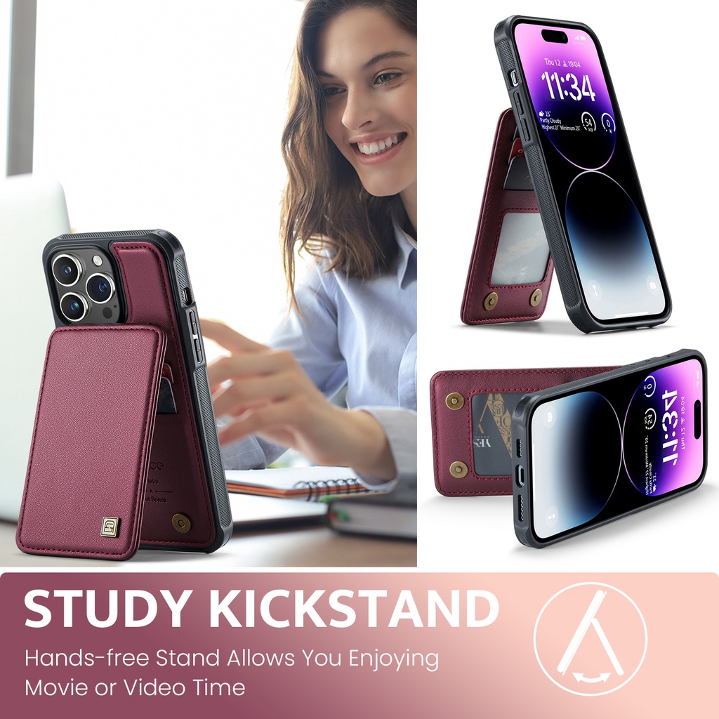 RFID Vỏ Cho iphone 15 pro max 15 pro 14 pro max 13 Bao Da Điện Thoại Dạng Ví Có Ngăn Đựng Thẻ