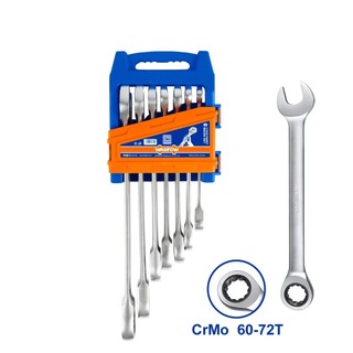 Bộ 7 cờ lê vòng miệng tự động 8-19mm wadfow wsp4207