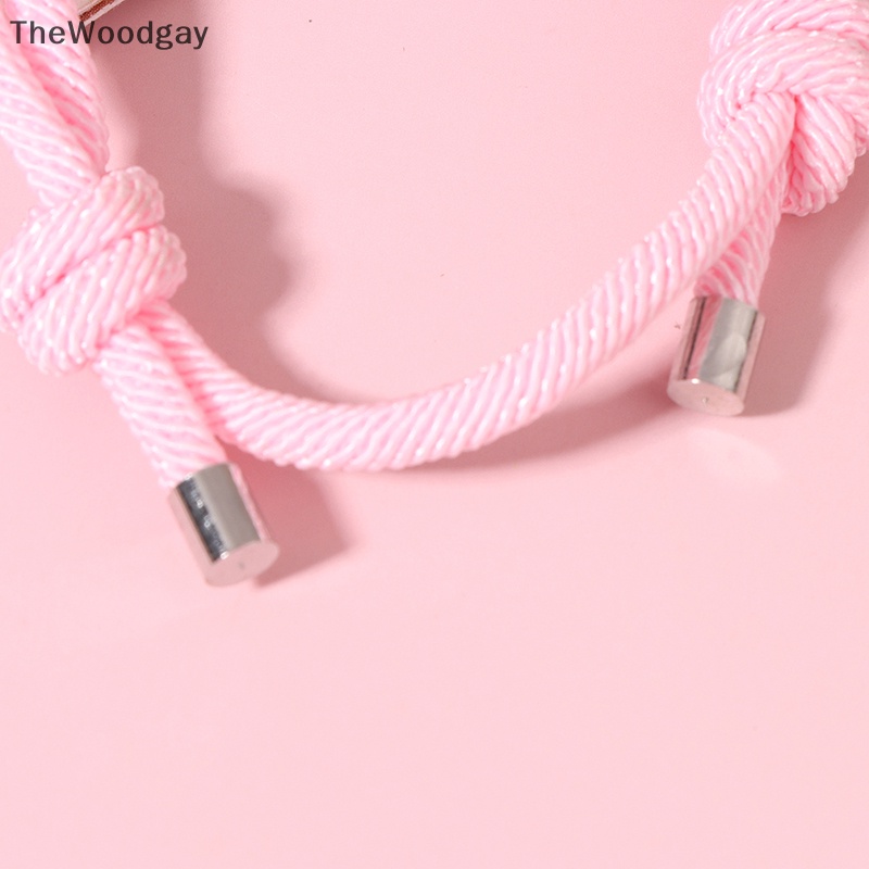 Thewoodgay minimalist milan rope vòng tay nam nữ làm bằng tay có thể điều chỉnh chỉ đỏ vòng tay cặp đôi vòng tay người bạn tốt nhất quà tặng en