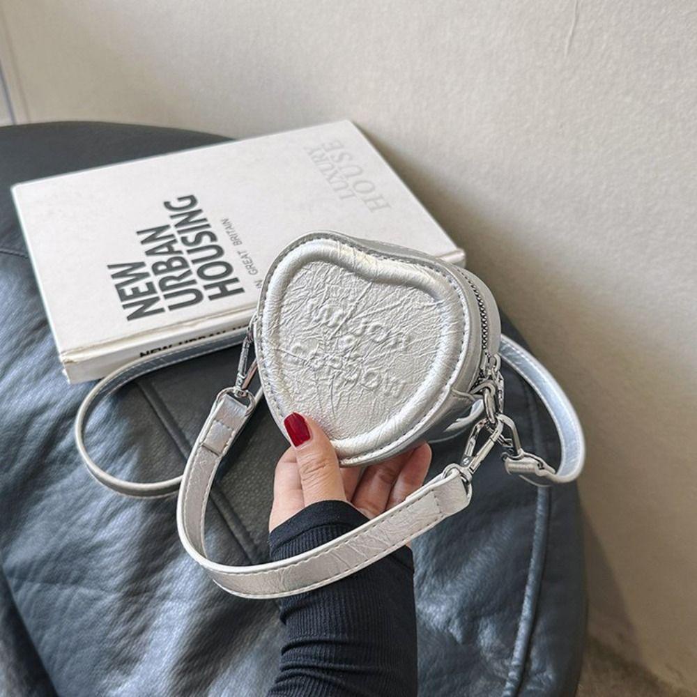 Risedot Túi Đeo Chéo Vai mini Bằng Da pu Hình Trái Tim Thời Trang Dành Cho Bạn Nữ