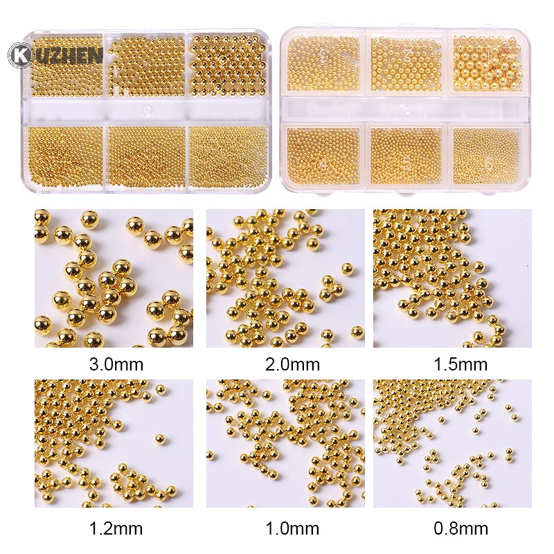 Hạt thép mini KUZHEN làm móng nghệ thuật DIY 3D