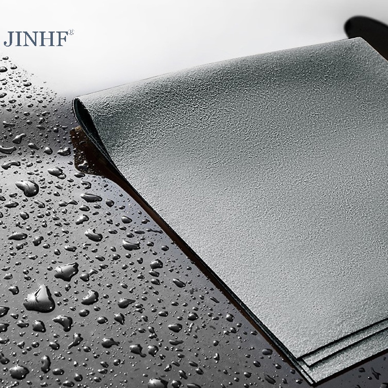 Jinhf 1 cái vải làm sạch ma thuật dày bề mặt sợi nhỏ đánh bóng tức thì vải làm sạch gia đình cho kính cửa sổ gương xe nóng