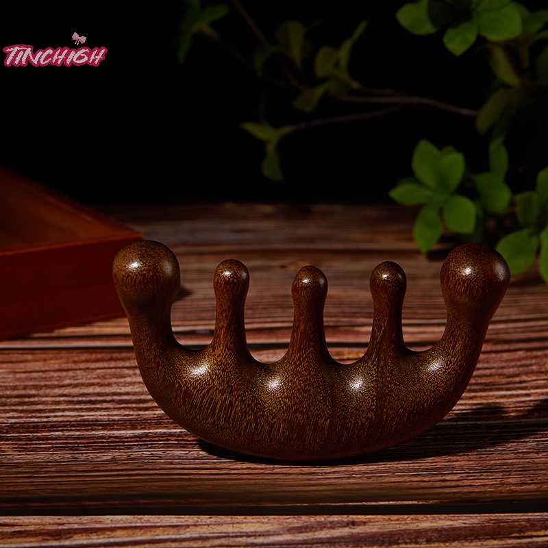 1pc head meridian massage comb sandal five wide tooth comb anti-static