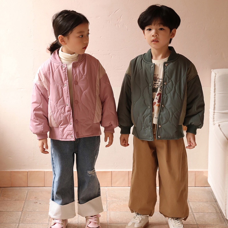 Áo khoác BEIBEIYIN họa tiết phong cách hoạt hình xinh xắn cho các bé
