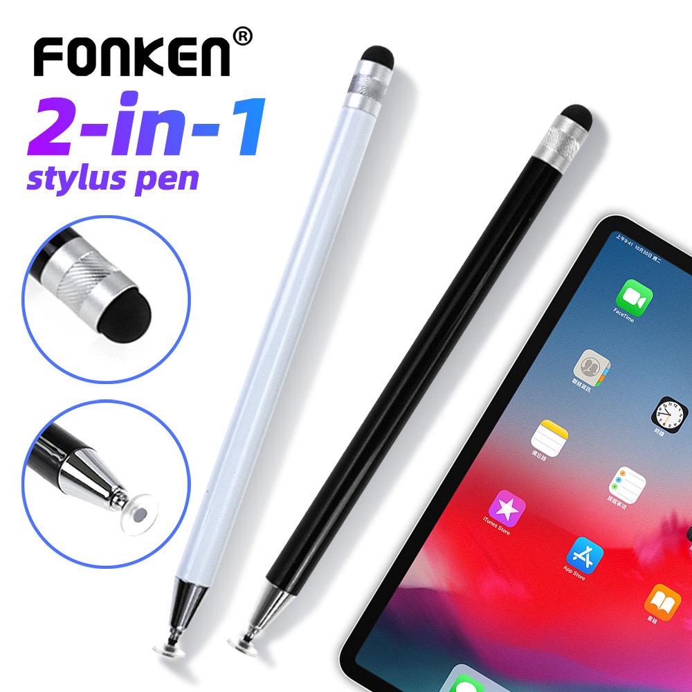 Fonken 2 trong 1 bút cảm ứng đa năng cho máy tính bảng di động android ios điện thoại ipad phụ kiện vẽ máy tính bảng màn hình điện dung bút cảm ứng