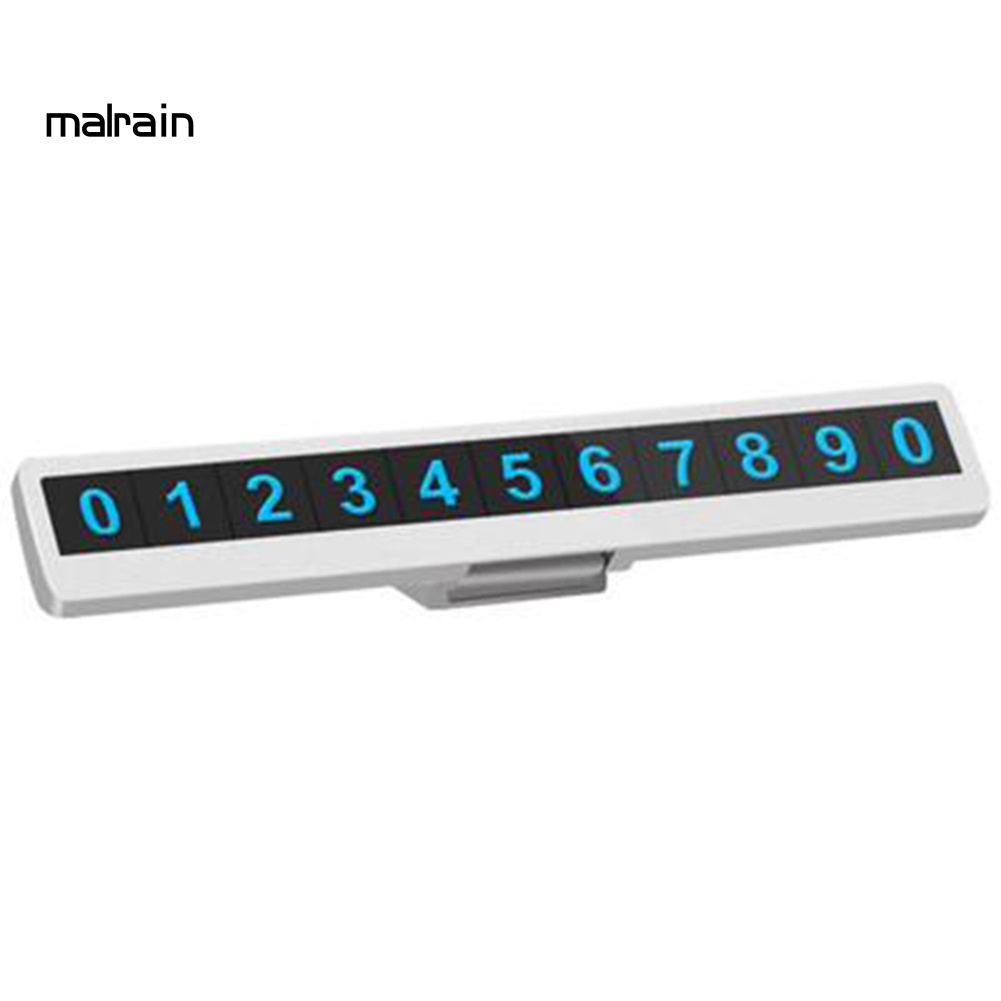 Bảng Số Điện Thoại Dạ Quang Đỗ Xe Hơi Tạm Thời