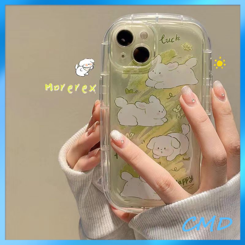 ốp lưng iphone Điện Thoại xà phòng thỏ phong cách ins, túi khí trong suốt, vỏ mềm Cho Iphone 6 / 6S / 6splus / se / 7 / 7plus / 8 / 8plus / X / xs / xsmax / 11 / 12 / 13 / 14 / plus / pro / pro max-407