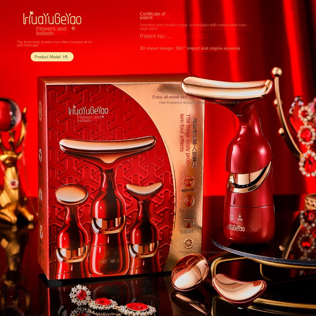 Máy Rung Massage Nâng Và Làm Săn Chắc Da Ba Trong Một