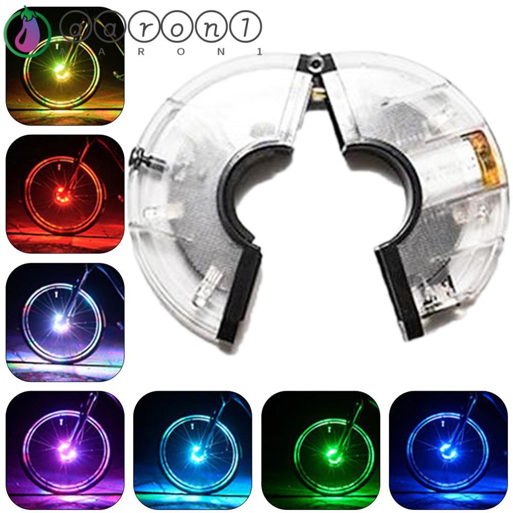 Aaron1 Đèn Gắn Bánh Xe Đạp Nhiều Màu Có Thể Sạc Lại Cho Trẻ Em Và Người Lớn