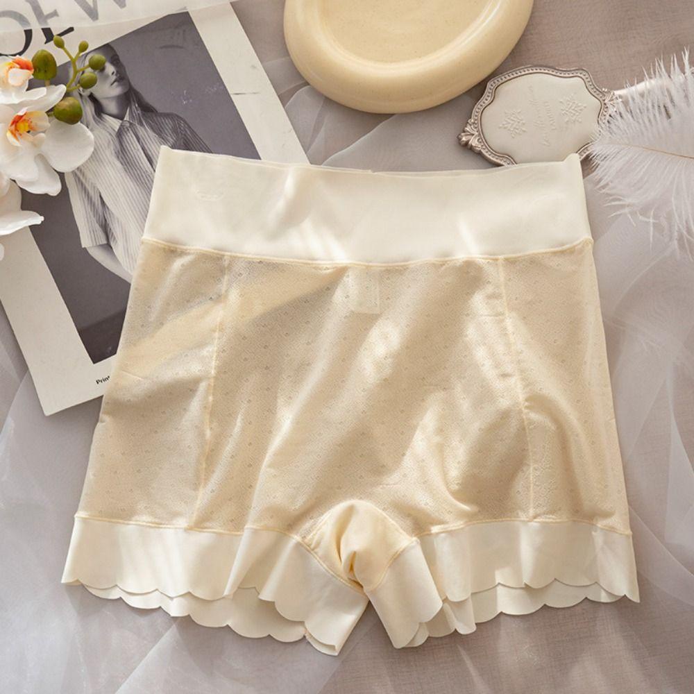 Quần Lót Mềm Mại Thoáng Khí Màu Trơn Cỡ Lớn Cho Nữ