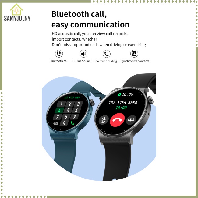 Đồng Hồ Thông Minh SAM Kr08 Kết Nối Bluetooth Có Chức Năng Gọi Điện Theo Dõi Nhịp Tim / Huyết Áp