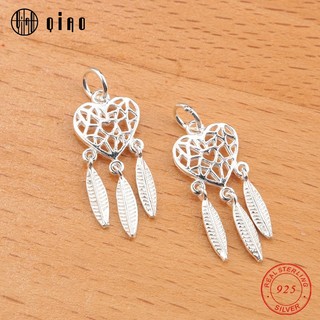 Cặp Mặt Vòng cổ Bạc 925 Hình Trái Tim Dreamcatcher