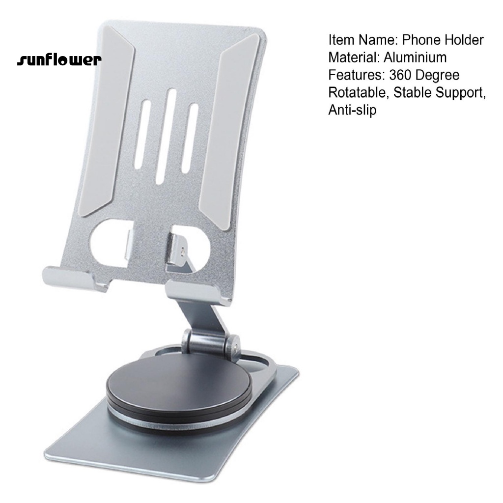 Sf_giá Đỡ Điện Thoại Bằng Kim Loại Trơn Đa Năng Không Cần Chặn Màn Hình Có Thể Gậ
