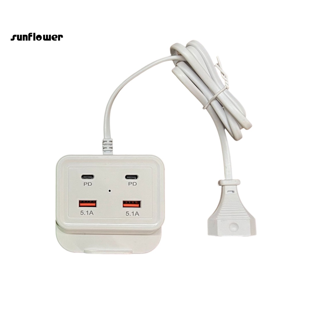 Tẩu Sạc Nhanh PD Kép USB Kép Bằng ABS Cho Android Apple