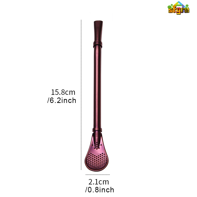 Bộ lọc Ống hút Scoop Thép không gỉ Ống hút Scoop Bộ lọc trà Mate Ống hút Công cụ uống có thể tái sử dụng Bộ lọc que Ống hút Scoop Bộ lọc trà Mate Ống hút bằng thép không gỉ