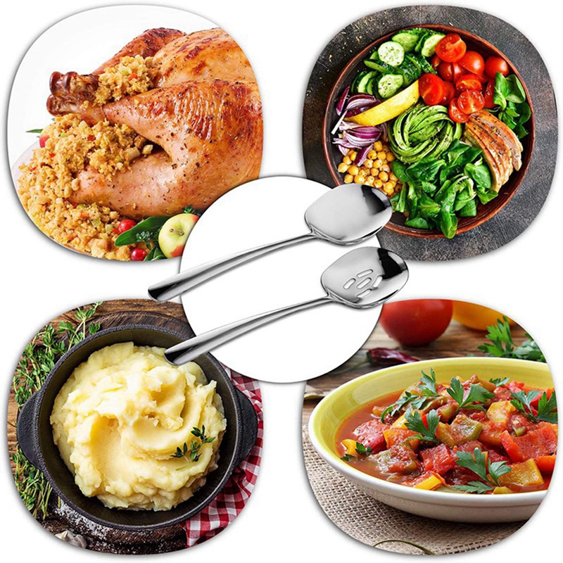 Set 6 Muỗng Múc Cơm 22.2X6.3Cm &amp; 25X7.2Cm