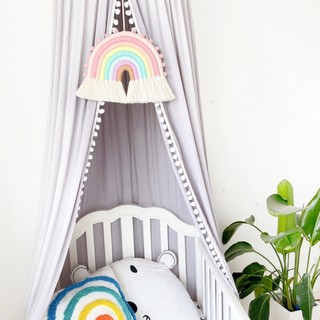 Cầu Vồng Macrame Đan Treo Tường Trang Trí