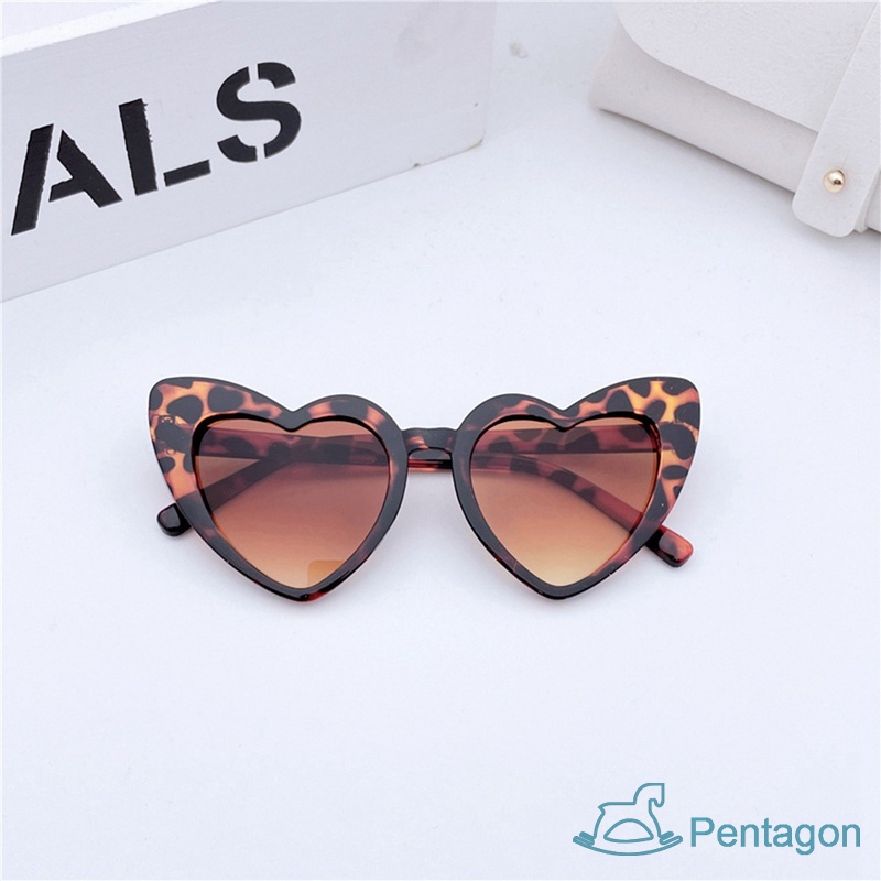 Kính Mát Gọng Trái Tim Chống Tia Uv Thời Trang Cho Bé