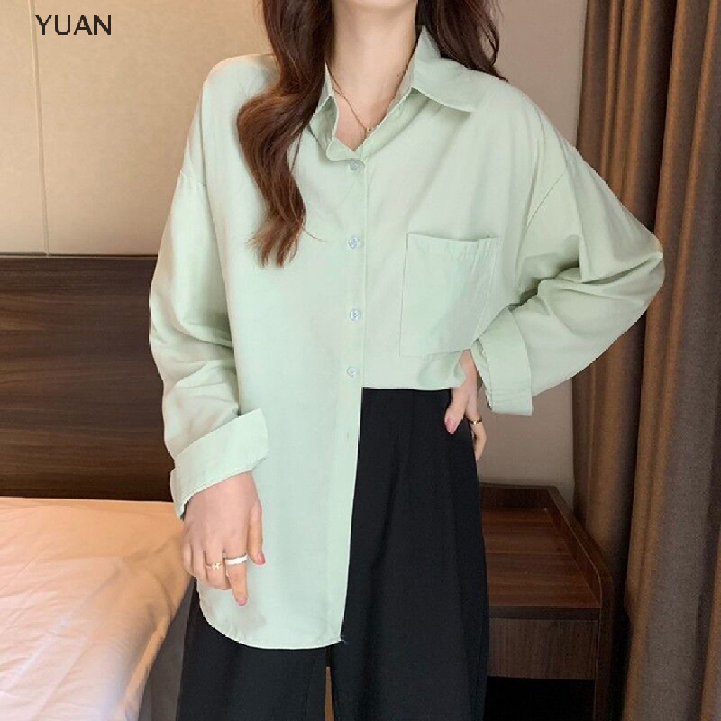 Áo sơ mi CRLNHC tay dài thời trang cổ điển cho nữ