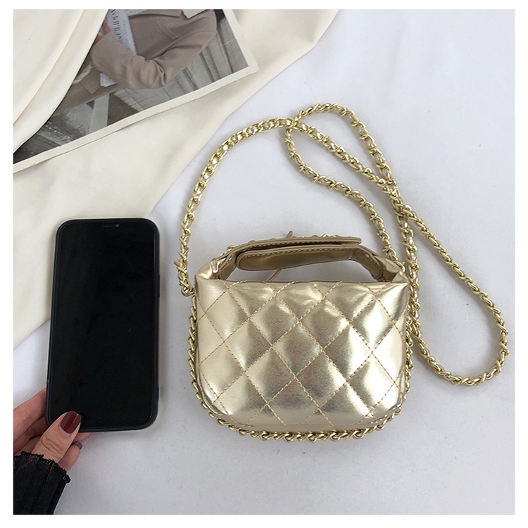 Túi Xách Đeo Chéo Một Dây Xích Màu Trắng / Đen Thời Trang Mùa Hè Hàn Quốc 2023 Cho Nữ