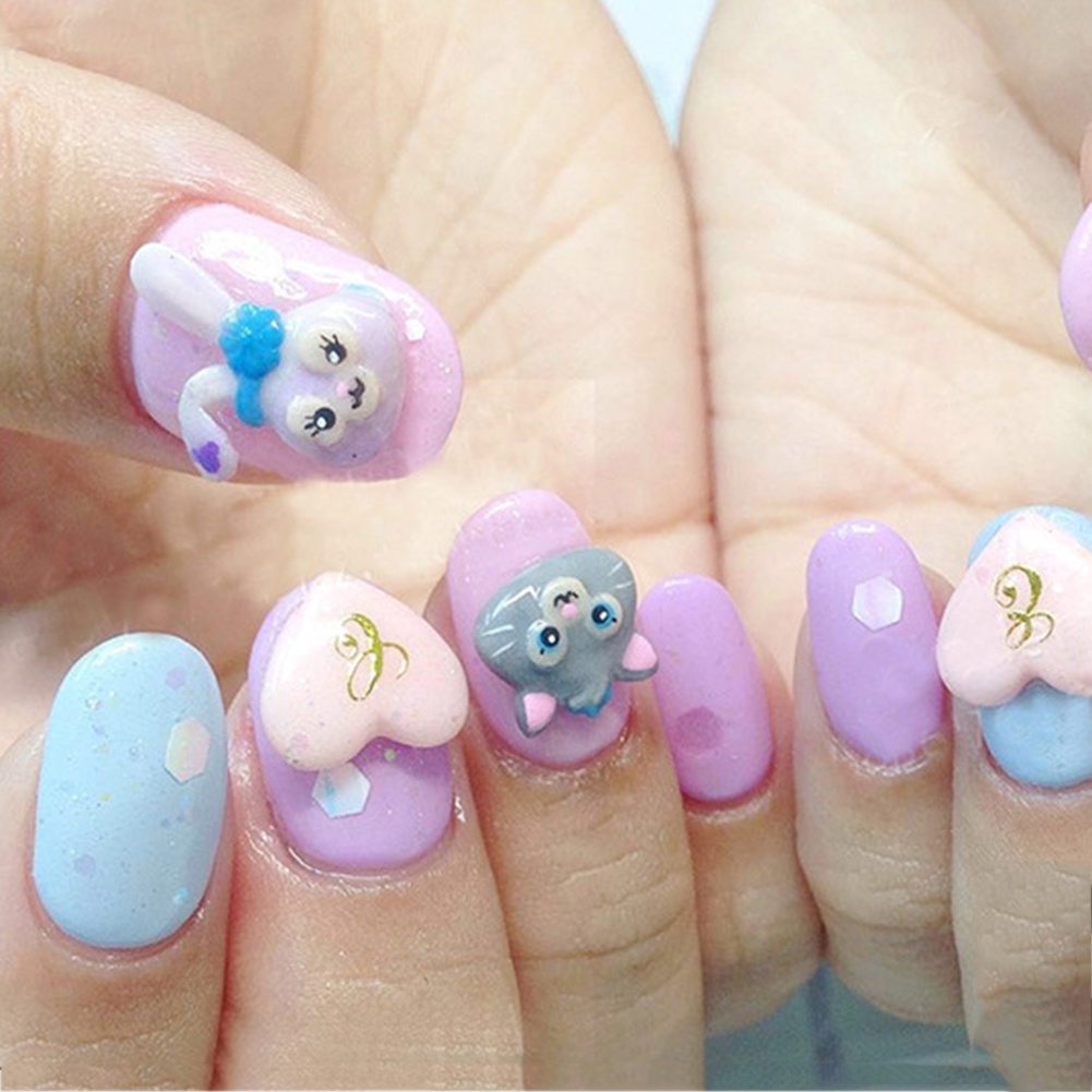 Khuôn Silicone Tạo Hình Mèo Trang Trí Móng Tay