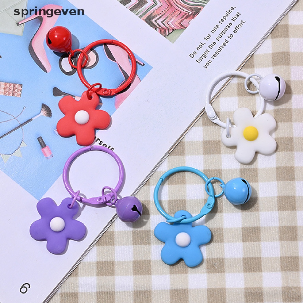 Móc Chìa Khóa Bằng Pvc Hình Hoa Thời Trang Diy